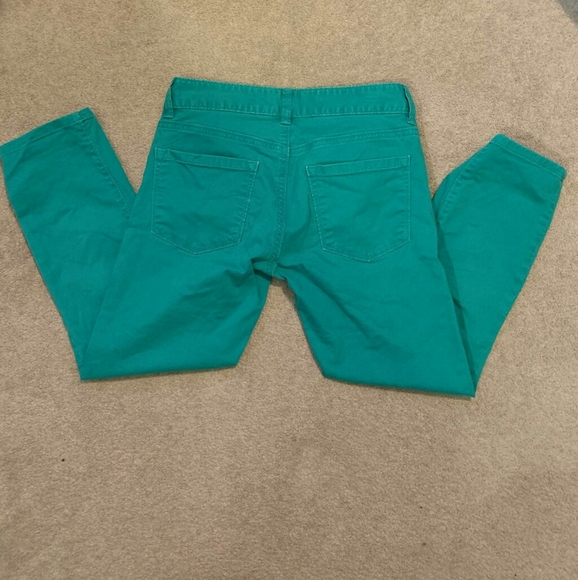 LOFT Green Modern Crop Pants - Picture 4 of 4